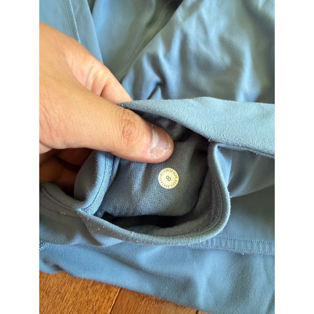 Lululemon | Utility Blue Groove Super High Rise Flared Pants Nulu Activewear- 8 - Picture 10 of 11